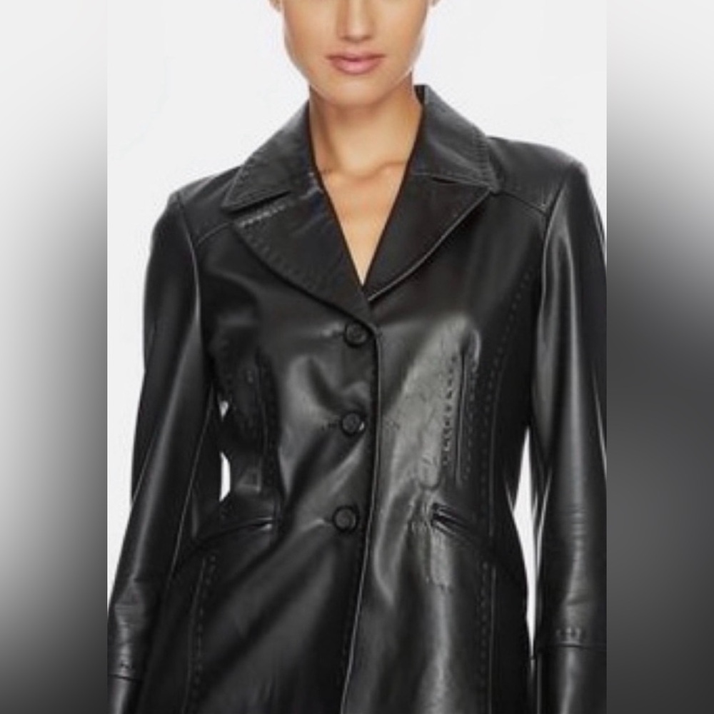 Anne Klein Black Leather Jacket